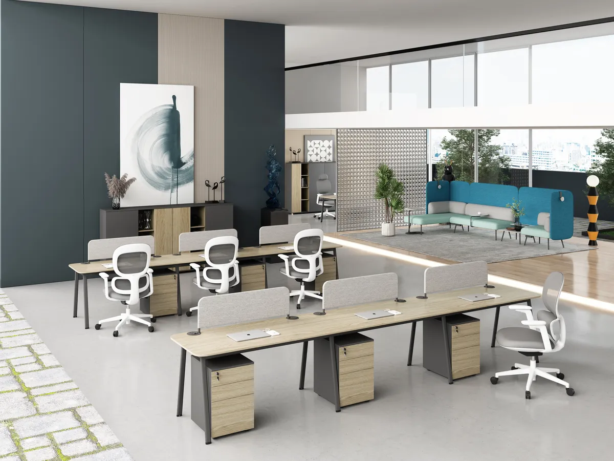Linora B Office Workstation Desk Scene Image 2