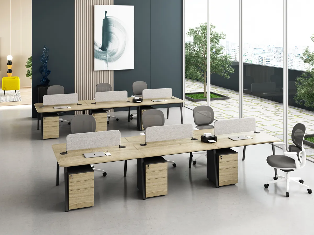 Linora B Office Workstation Desk Scene Image 1